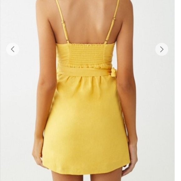 F21 Yellow Cut Out Dress - Picture 3 of 11